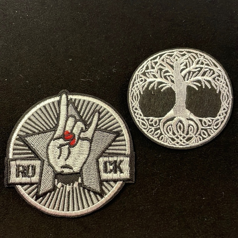 2 rock and roll 🎸 iron on patches